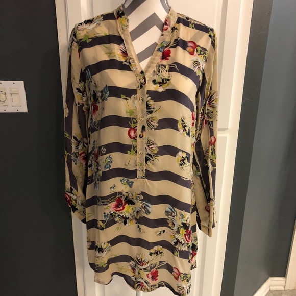 Striped Johnny Was Tunic - Picture 1 of 6